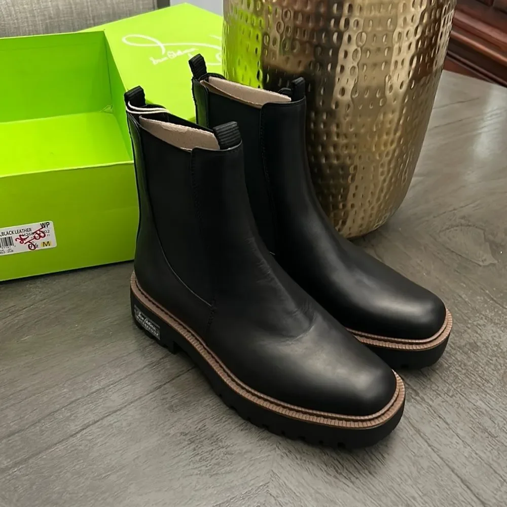 Sam Edelman Laguna Waterproof Lug Sole Chelsea Boot - Picture 5 of 12